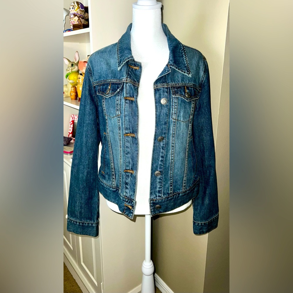 Old Navy Demin Jacket Medium Blue 100% Cotton Size Medium